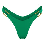 Iguana green Brazilian cut bikini bottom by Aventura Swimwear.