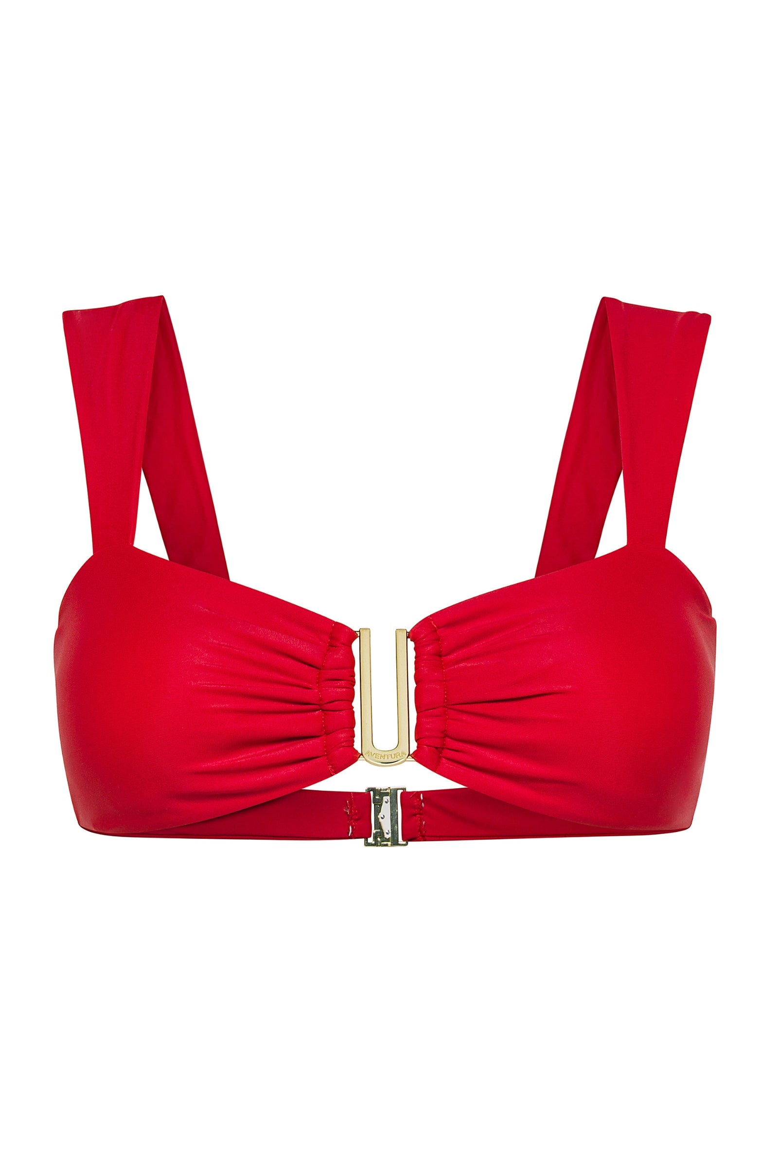Ruby red Seraphina bralette bikini top by Aventura Swimwear.