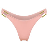 Sunset peach Brazilian cut bikini bottom by Aventura Swimwear.