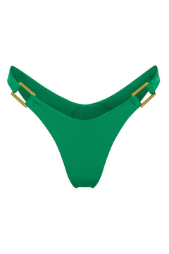 Iguana green Brazilian cut bikini bottom by Aventura Swimwear. 