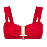 Ruby red Seraphina bralette bikini top by Aventura Swimwear. 