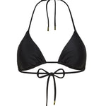 Obsidian black adjustable triangle Mila bikini top by Aventura Swimwear. 