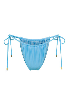 Adjustable crystal blue Mila bikini bottom by Aventura Swimwear. 