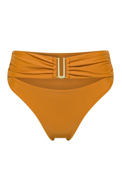 Terra glow print high waist Seraphina bikini bottom by Aventura Swimwear. 